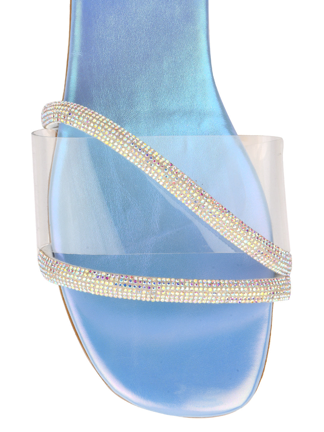 DESI COLOUR Women Blue Ethnic Punjabi Jutti