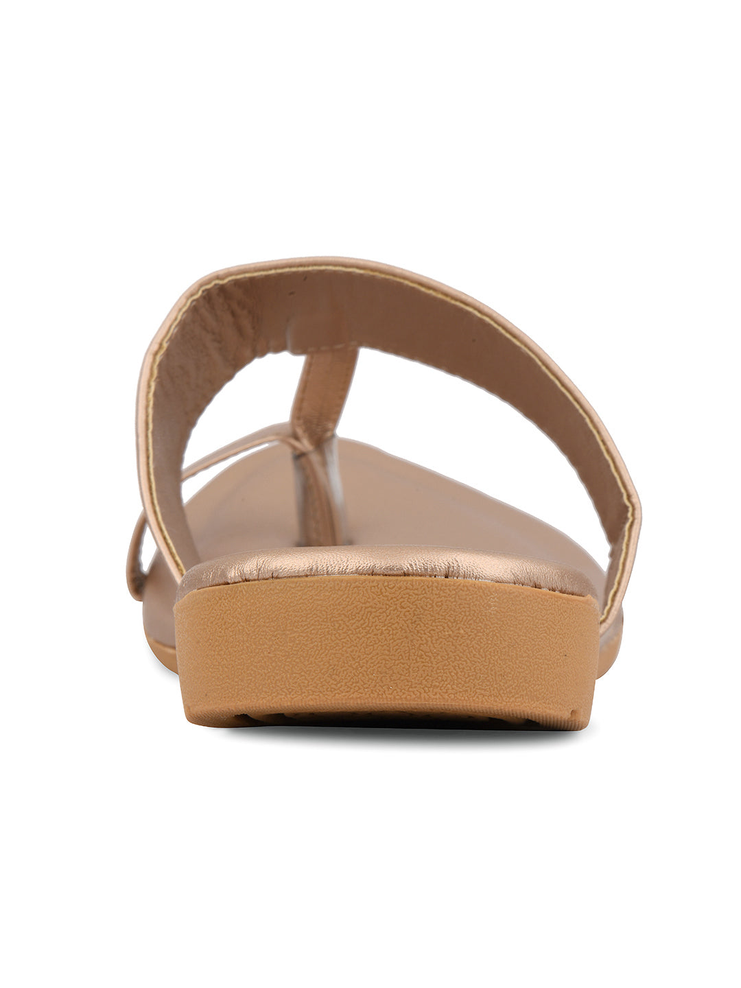 DESI COLOUR Women Rose Gold Ethnic Punjabi Jutti