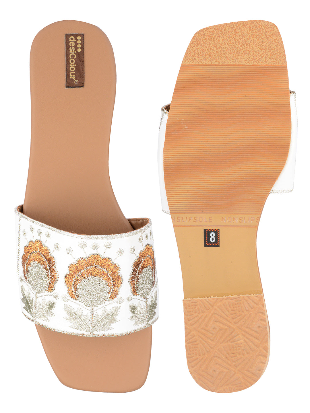 DESI COLOUR Women Brown Ethnic Punjabi Jutti
