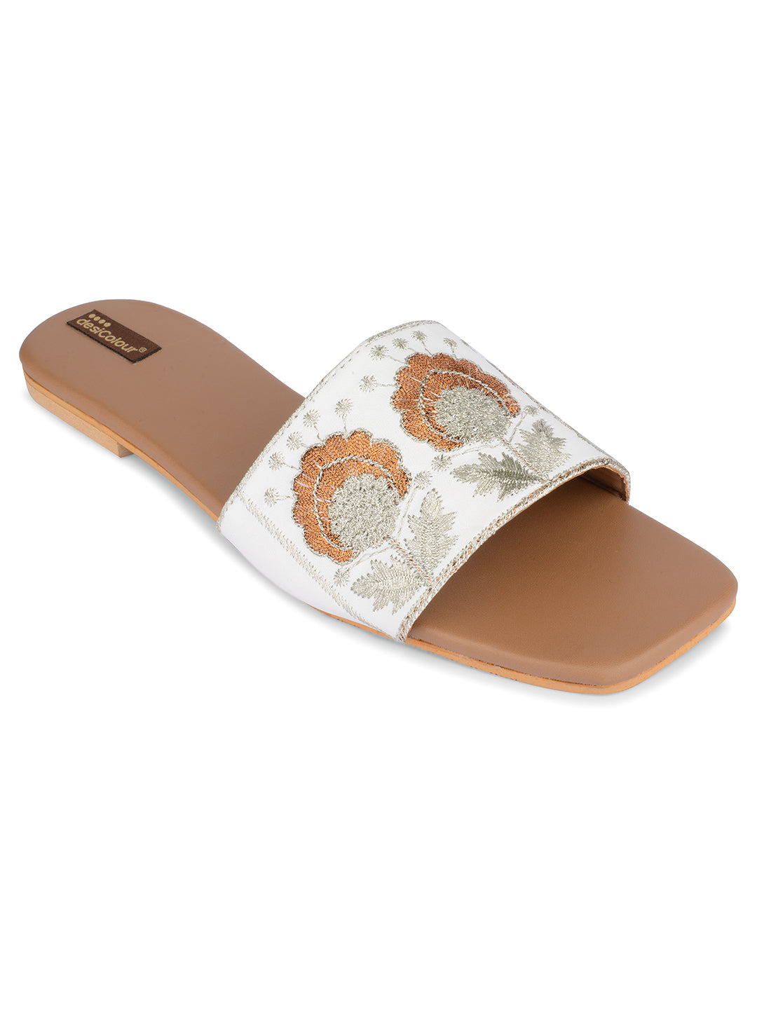 DESI COLOUR Women Brown Ethnic Punjabi Jutti