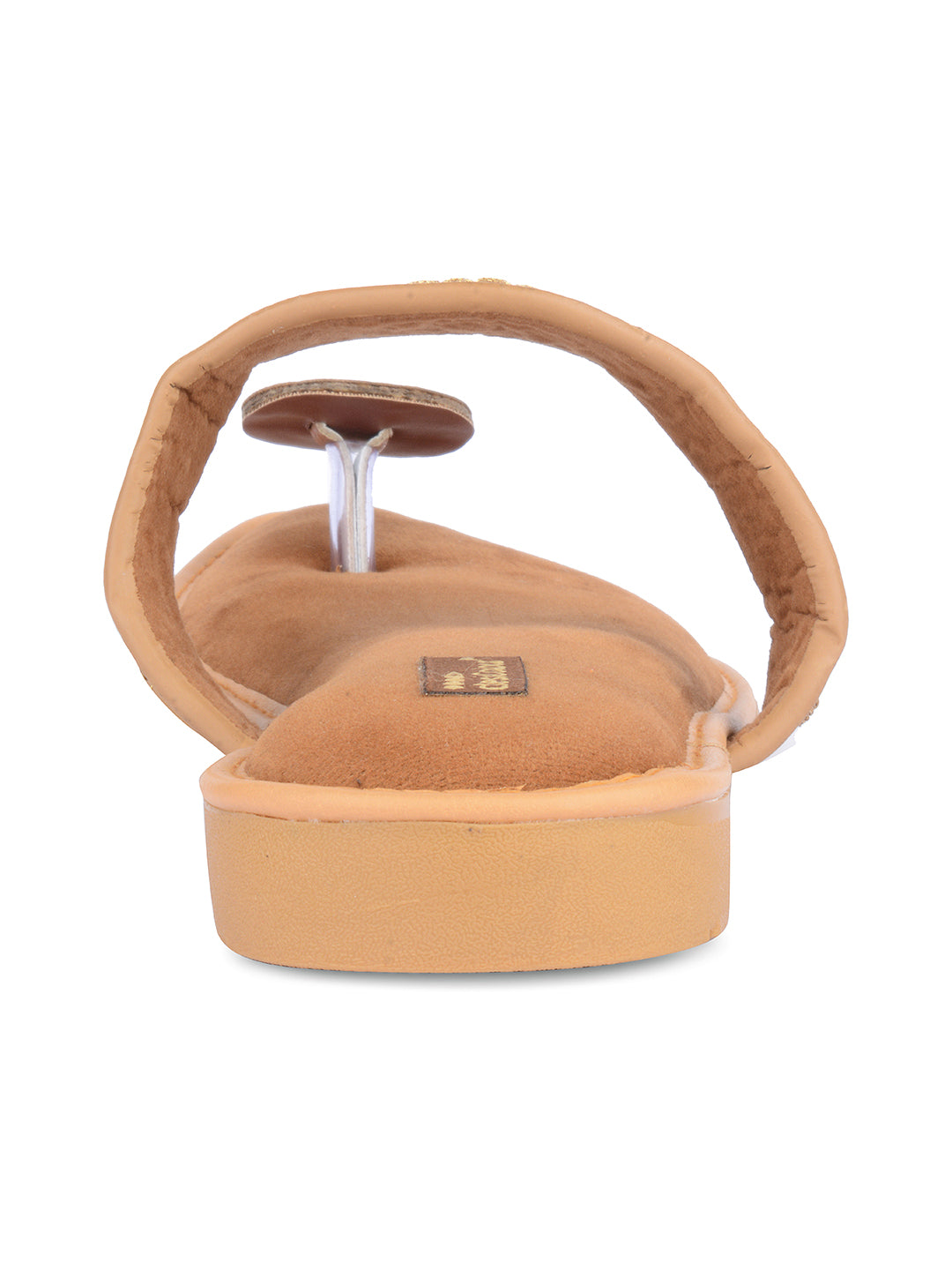 DESI COLOUR Women Tan Ethnic Punjabi Jutti