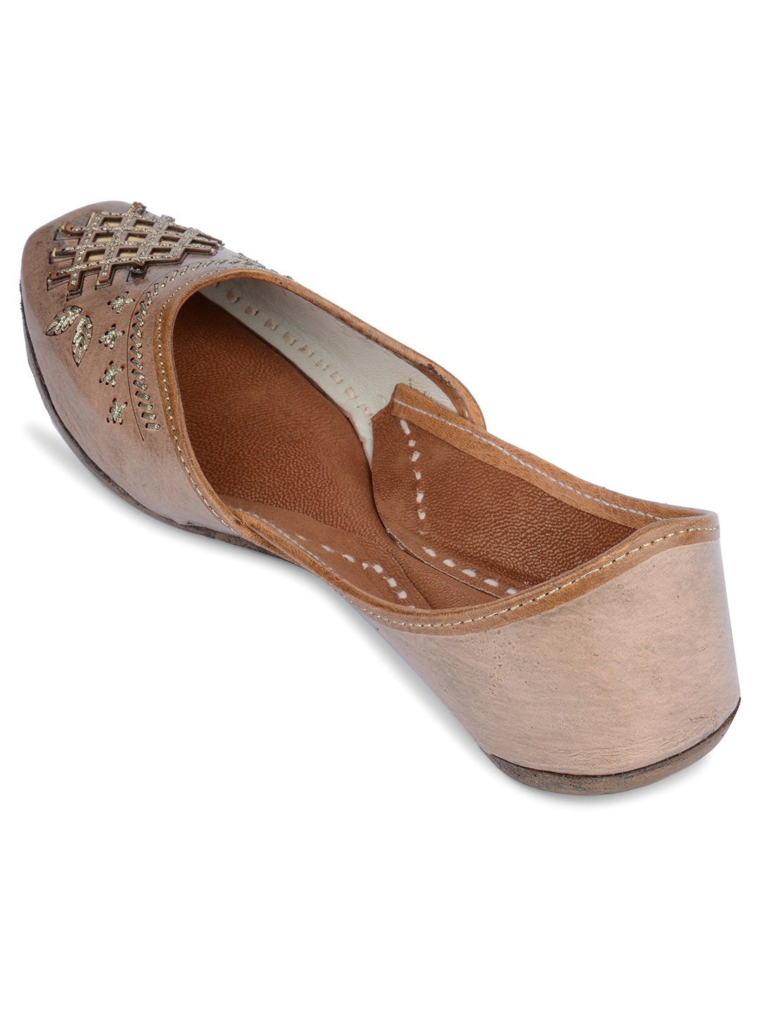 DESI COLOUR Women Nude Ethnic Punjabi Jutti