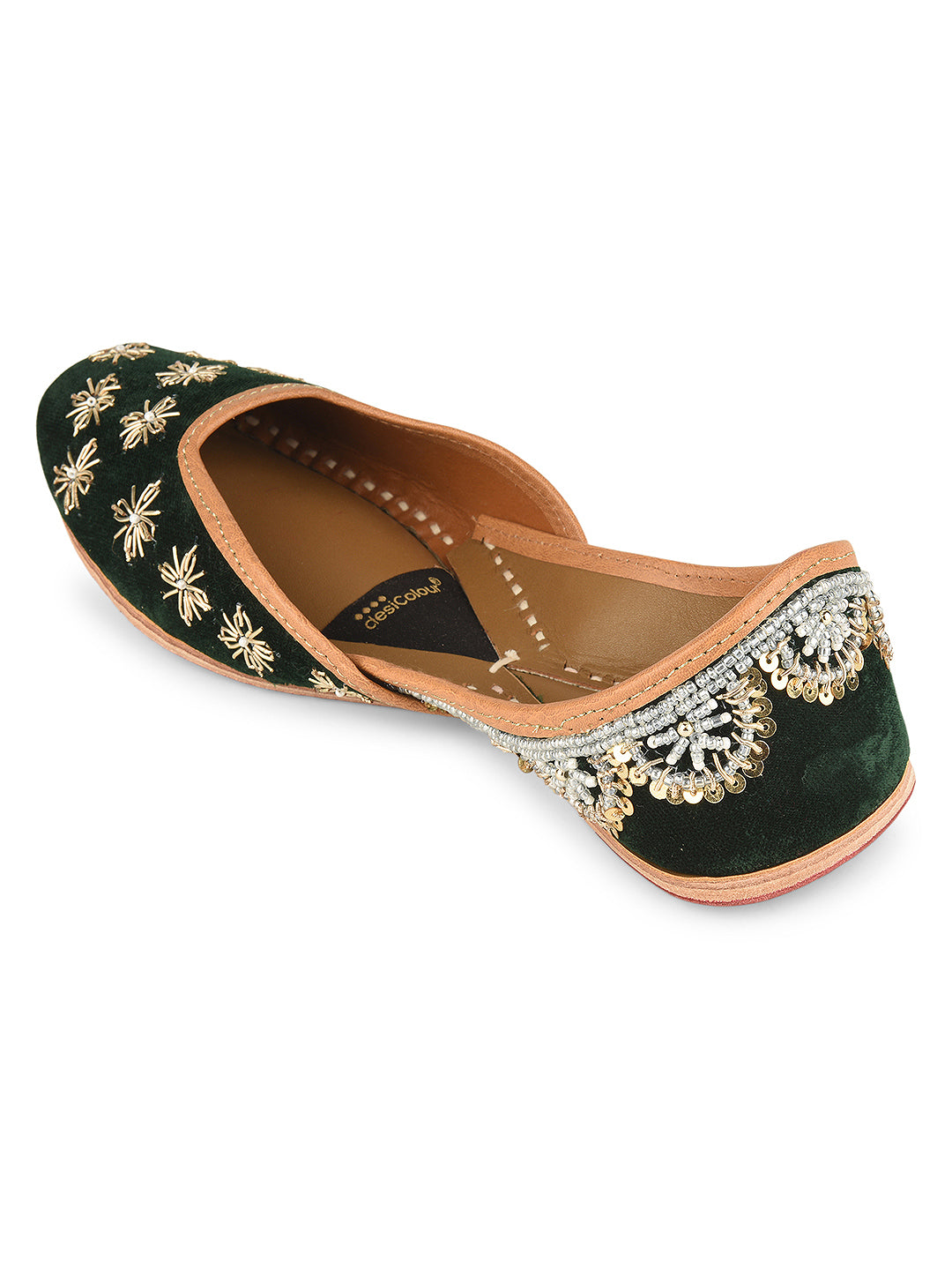 Black Velvet Dabka Work & Premium Mojari for Women