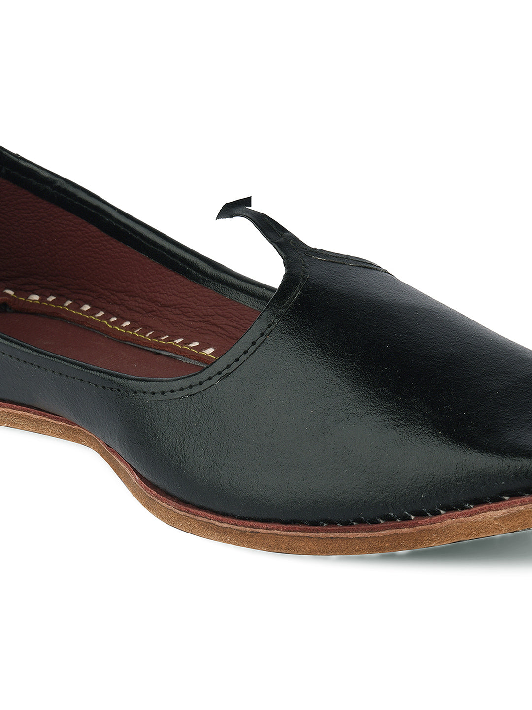 DESI COLOUR Mens Gold Ethnic Footwear/Punjabi Jutti