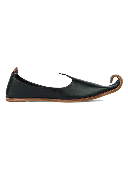 DESI COLOUR Mens Gold Ethnic Footwear/Punjabi Jutti