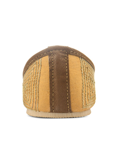 Women Gold-Toned Ethnic Mojaris Flats