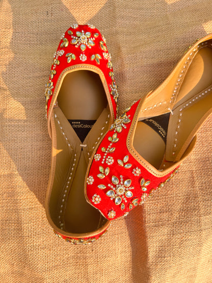 Aabira Red-The Mehar Collection