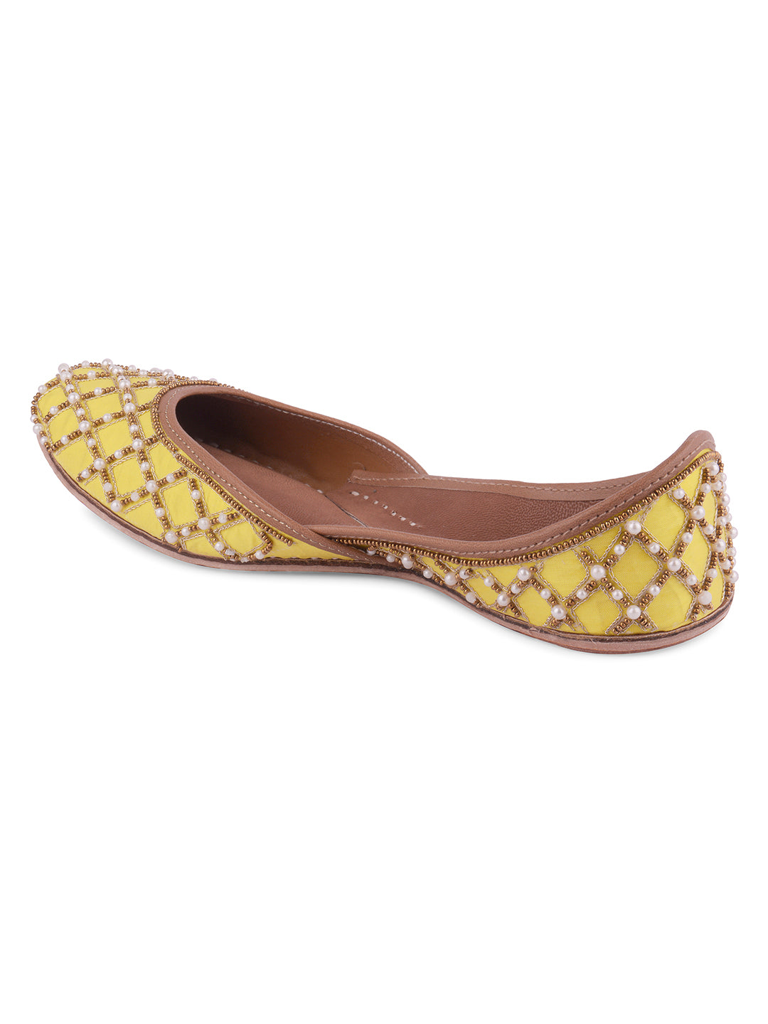 DESI COLOUR Women Brown Solid Leather Open Toe Flats