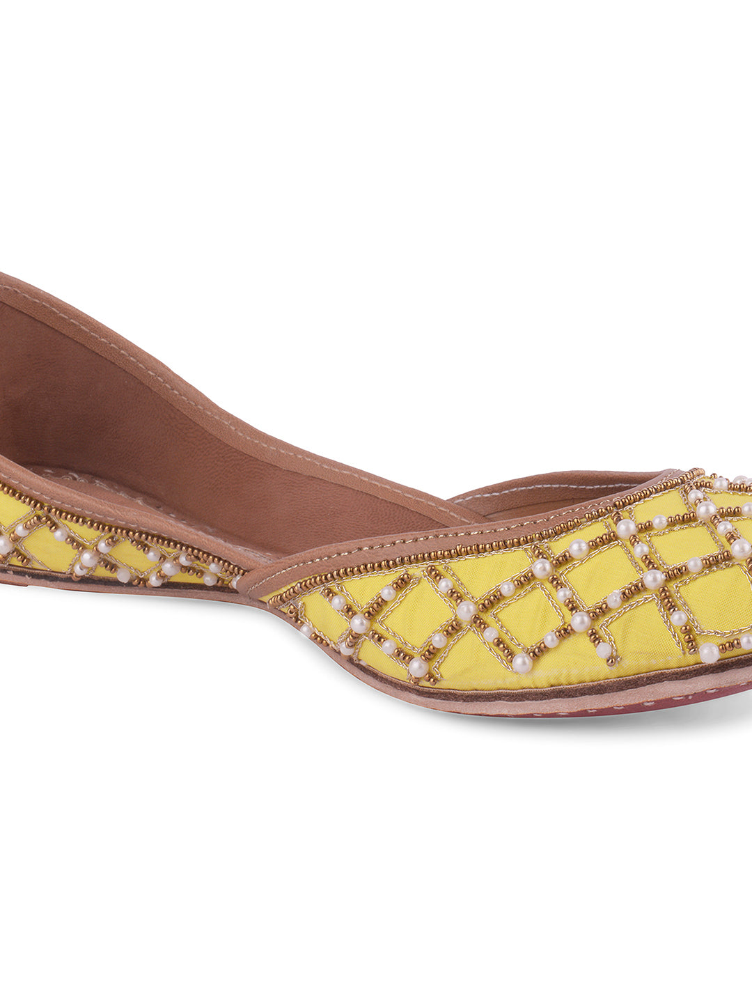 DESI COLOUR Women Brown Solid Leather Open Toe Flats