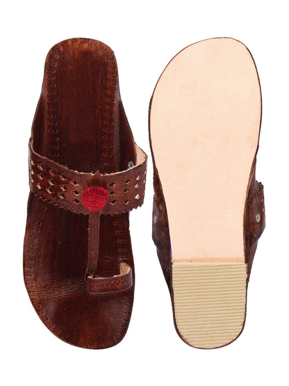 DESI COLOUR Women Multicoloured Embellished T-Strap Flats