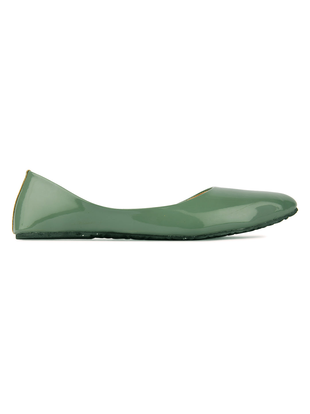 DESI COLOUR Women Green Ballerinas Flats