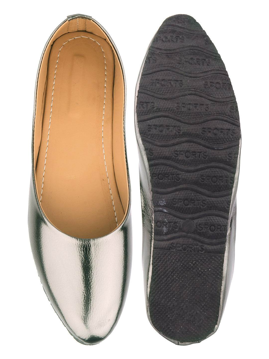 DESI COLOUR Women Grey Ballerinas Flats