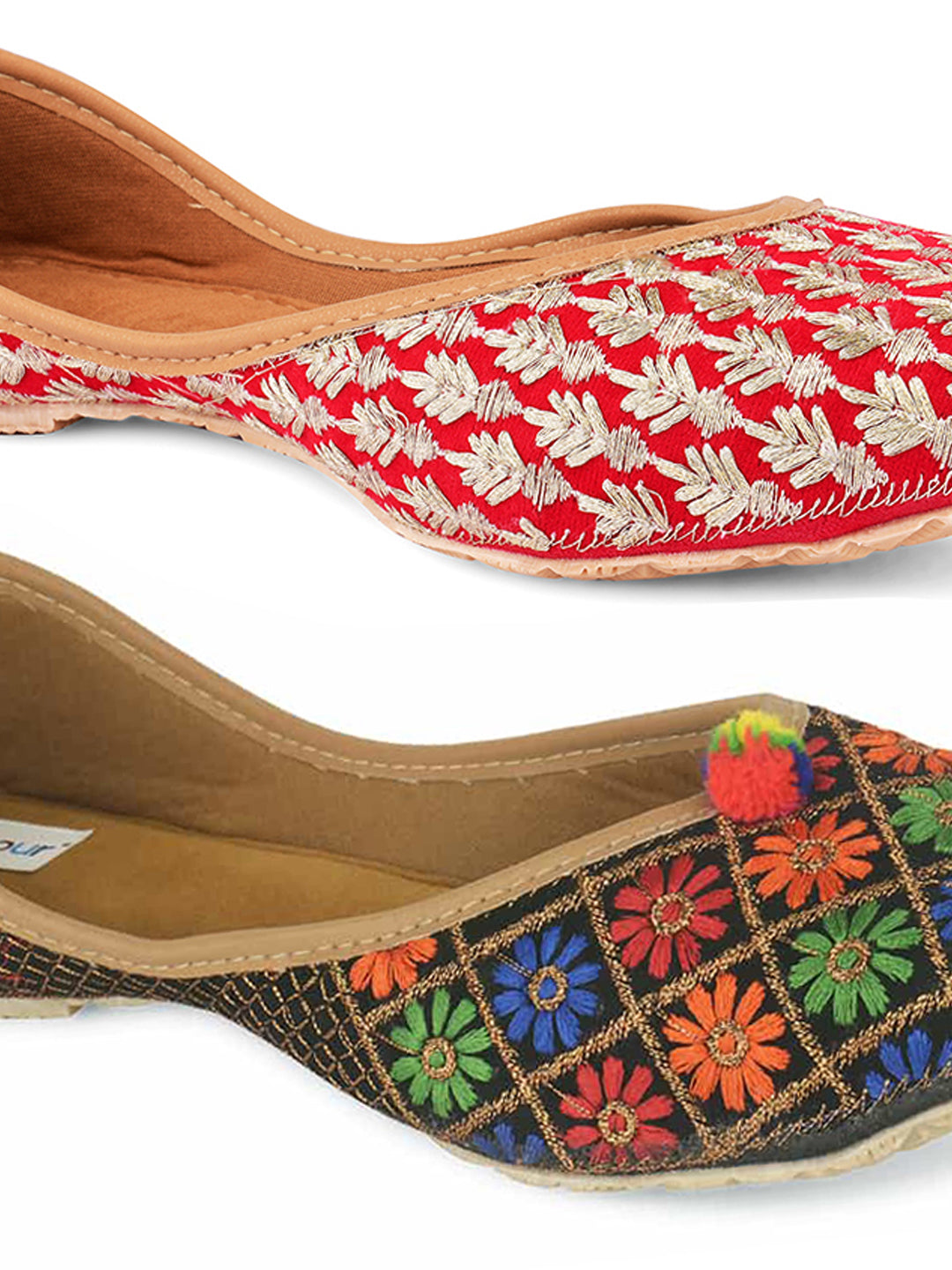 DESI COLOUR Women Multicoloured Printed Ballerinas