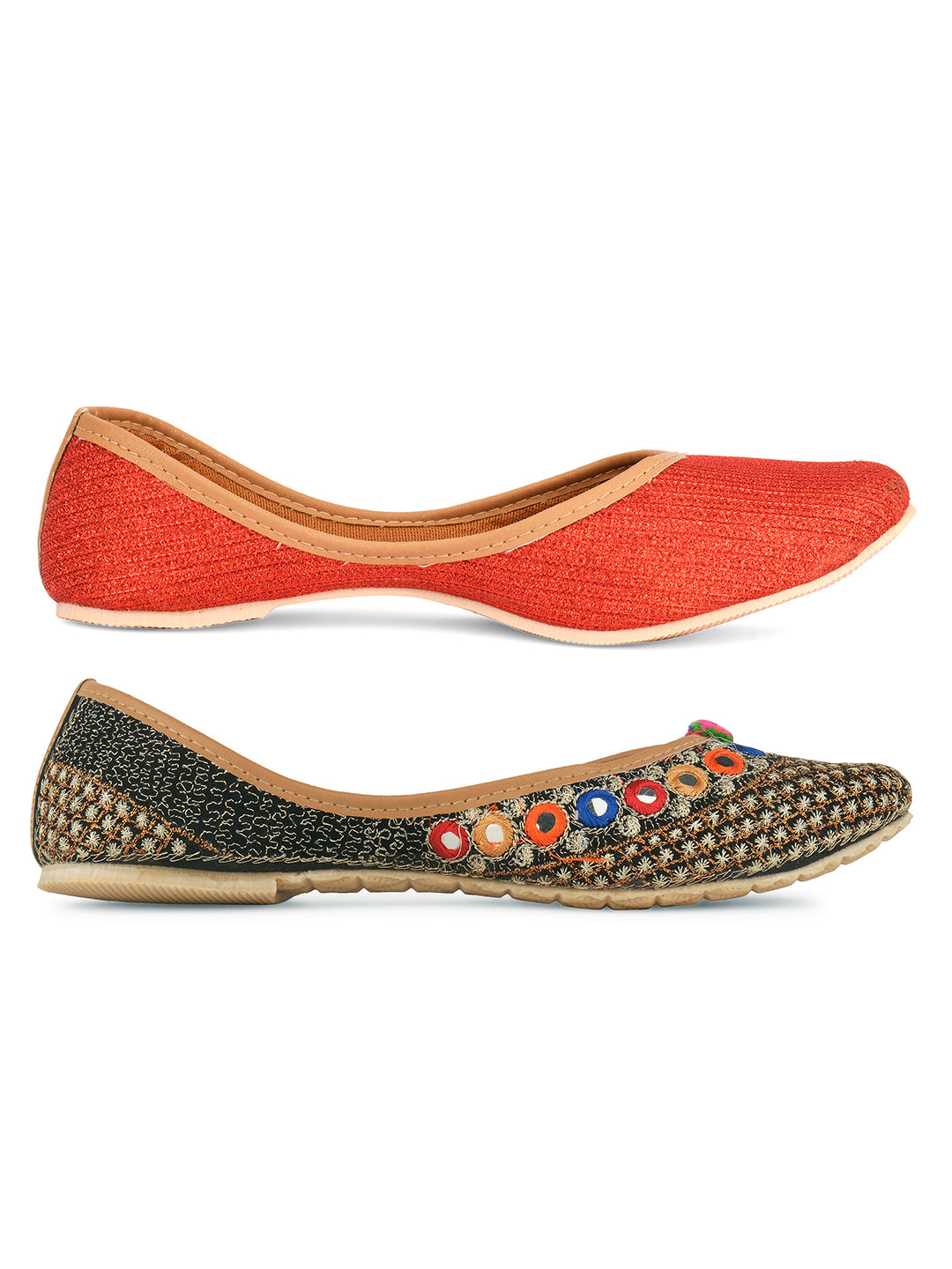 DESI COLOUR Women Set of 2 Mojaris