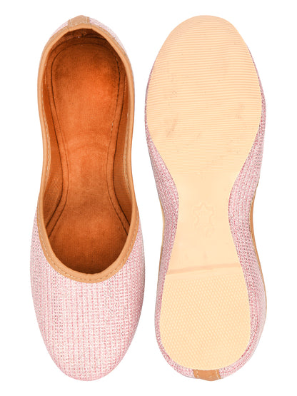 DESI COLOUR Women Multicoloured Textured Mojaris