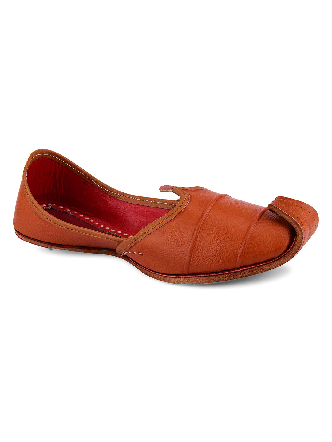 DESI COLOUR Men Brown Mojaris