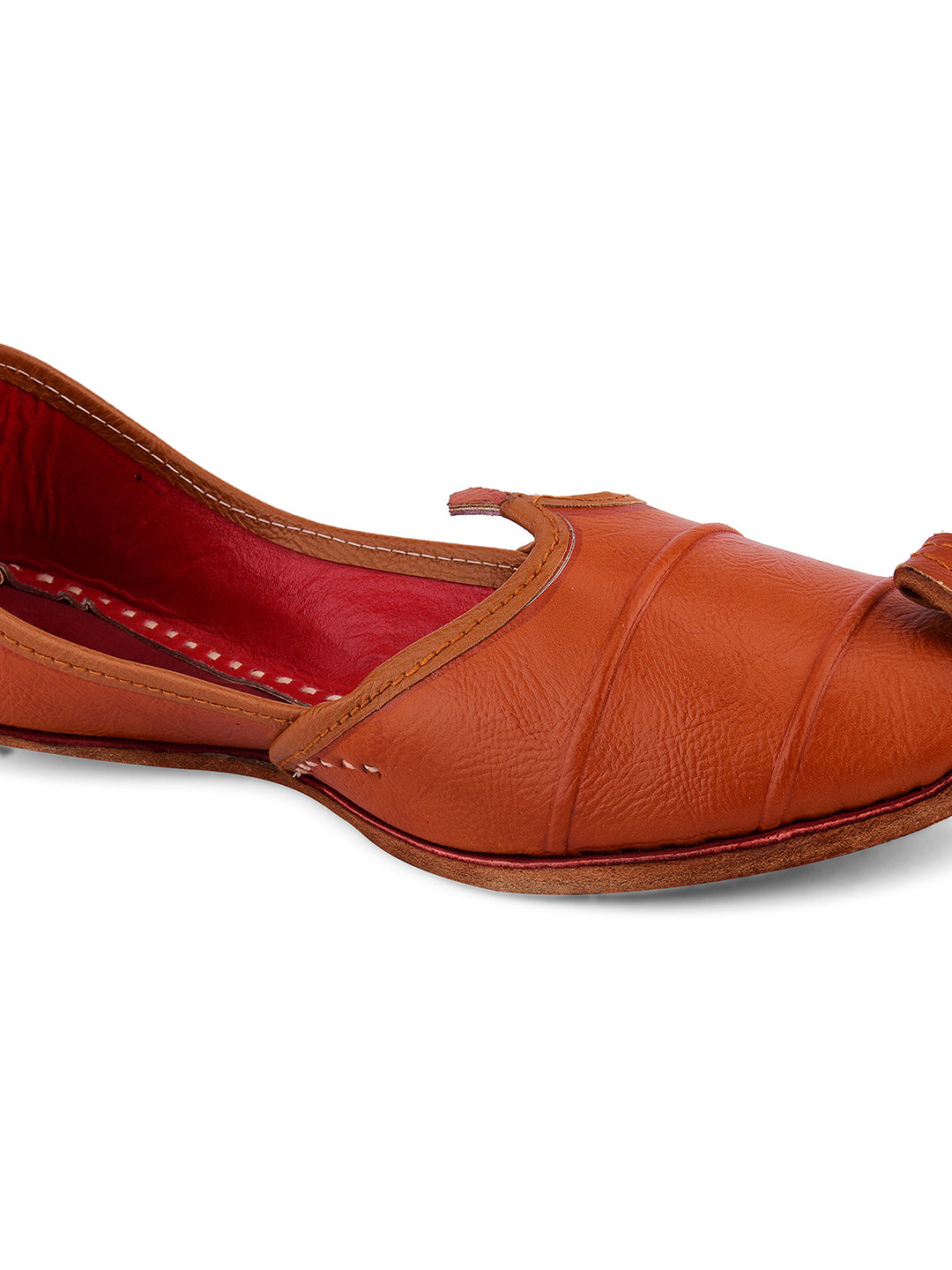 DESI COLOUR Men Brown Mojaris