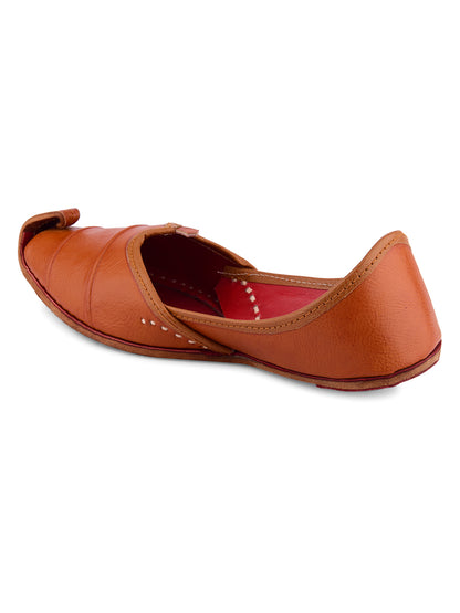 DESI COLOUR Men Brown Mojaris